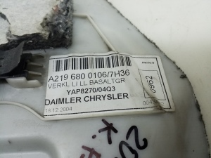 Mercedes Benz CLS-Class 219 (2004–2010) Esipiilari siseviimistlus A2196800106 - 3