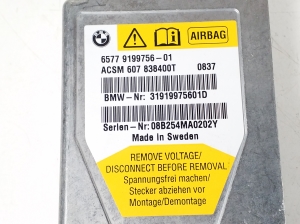 BMW 7 SERIJA F01 (2008–2015) Turvapadja moodul 9199756 - 3
