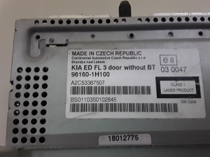 Kia ceed (2006–2012) Radio (head unit) 961601H100 - 3