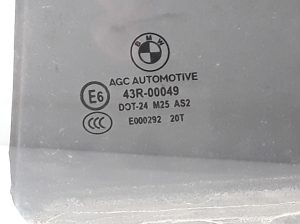 BMW 5 SERIES F11 (2010–2017) Aizmugurējo sānu durvju stikls 7182125 - 2