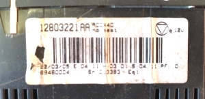 Saab 9-5 (1997–2010) Heizungsbedienteil 12803221AA - 3