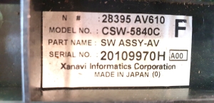 NISSAN Primera P12 (2001–2008) Heater control panel 28395 AV610 - 2