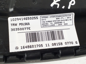 Mercedes Benz GL-Class 164 (2006–2012) Priekšējā sēdekļa drošības spilvens A1648601705 - 3