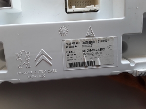 Peugeot 308 (2013–2021) Instrument cluster 9807588480 - 2