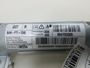 Mercedes Benz C-Class 204 (2007–2014) Katuse turvapadi A2048600605 - 3