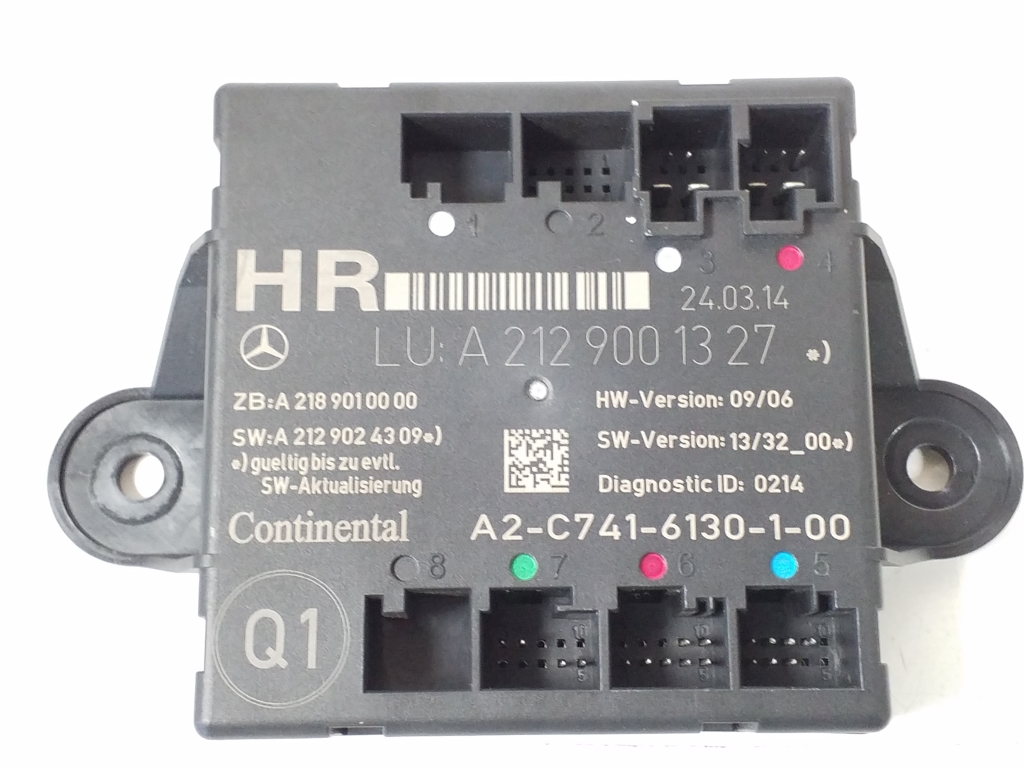 Mercedes Benz E-Class W212 (2009–2015) Rear side door control unit A2129001327 Mercedes Benz E-Class W212 (2009–2015) Rear side door control unit A2129001327