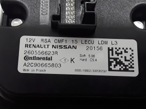 RENAULT Zoe (2012–2026) Boîtier de commande pour phares au xénon 260556623R - 3