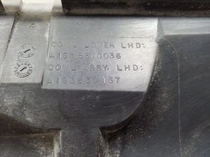 Mercedes Benz ML-Class 163 (1998–2005) Windlaufverkleidung (Scheibenwischerabdeckung) A1638310036 - 3