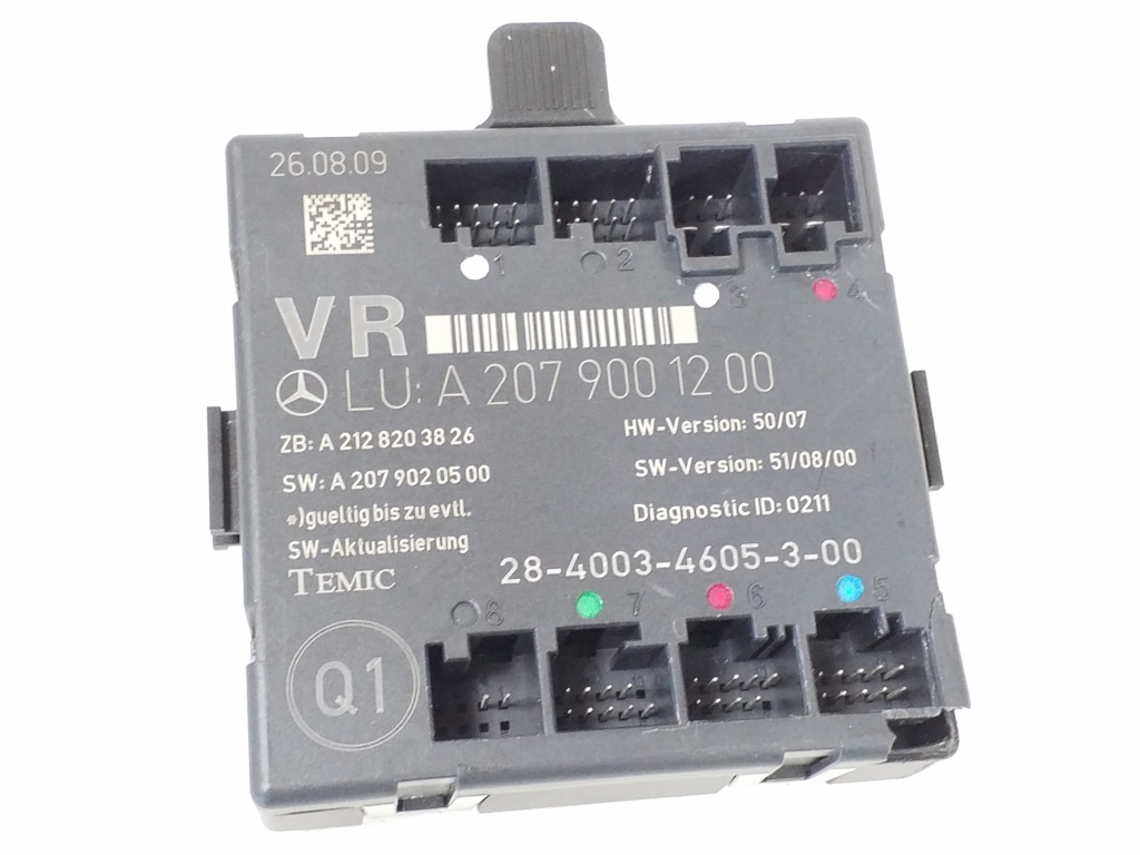 Mercedes Benz E-Class W207 (2009–2017) Front door control unit A2079001200 Mercedes Benz E-Class W207 (2009–2017) Front door control unit A2079001200