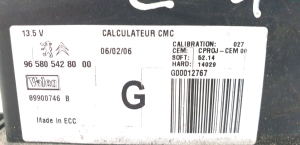Citroen C4 (2004–2010) Steuergerät 96 580 542 80 - 2