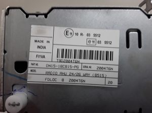 Ford EcoSport (2013–2026) Radio (head unit) DN1518C815PG - 3