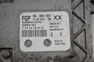 Opel Vectra C (2002–2008) Engine control unit 55355631 - 3