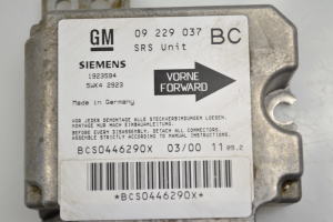 Opel Astra G (1998–2004) Airbagsteuergerät 1923594 - 3