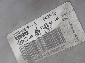 RENAULT Mascott (1999–2010) Esituli 8200163518 - 2