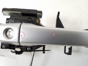 TOYOTA Avensis T27 (2008–2019) Front door external opening handle and its details - 2