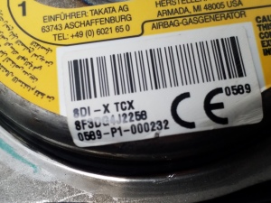 NISSAN Micra K13 (2010–2017) Steering wheel airbag - 5