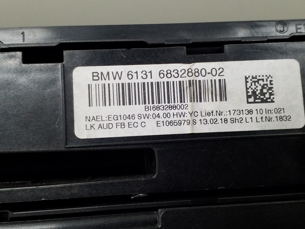 BMW 4 Series F32/F33/F36 (2013-2020) Climate  Control Unit 6832880 25060826