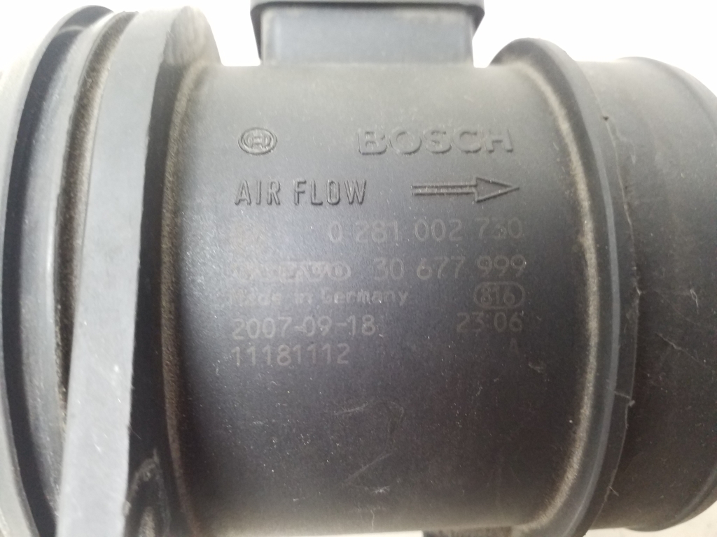 VOLVO XC70 2 generation (2000-2007) Mass Air Flow Sensor MAF 30677999 25062625