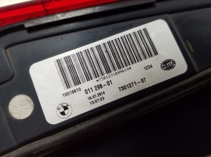 BMW X5 F15 (2013–2018) Rückleuchte Heckleuchte innen 7301271 - 7