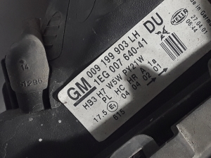Opel Astra G (1998–2004) Scheinwerfer vorne 9199903 - 3