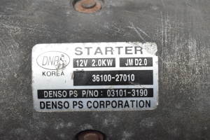 Kia Carens (2006–2013) Démarreur 3610027010 - 2