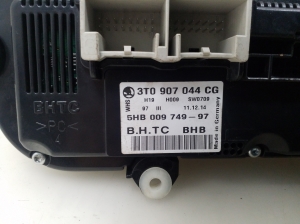 Skoda Superb (2008–2015) Heater control panel 3T0907044CG - 2