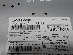VOLVO S40 II (2004–2013) Radio (head unit) 31210405 - 3