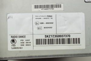 Skoda Fabia MK 2 (2007–2014) Radio (head unit) 5J0035161 - 2