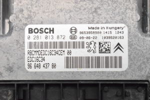 Peugeot 308 (2007–2015) Engine control unit 9664843780 - 3
