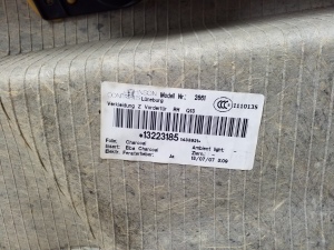 Opel Zafira B (2005–2014) Front door panel and its parts - 3