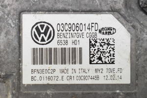 Volkswagen Polo V (2009–2017) Motora vadības bloks 03C906014FD - 2