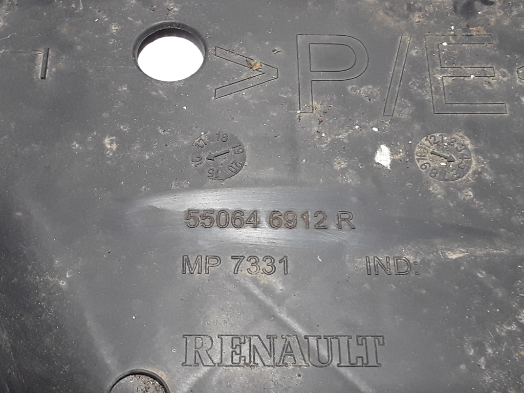 RENAULT Megane 4 generation (2016-2023) Galinė vidurinė dugno apsauga 550646912R 22431035