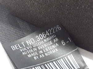  Rear seat belt 