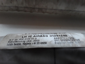 VOLVO V70 III (2007–2017) Katuse turvapadi 31291248 - 3