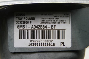 Ford Focus (2004–2011) Pasažiera drošības spilvens panelī 6M51A042B84BF - 2