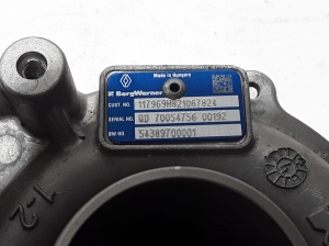 RENAULT Megane III (2008–2016) Turbocharger 821067824 - 2