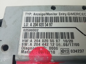 Mercedes Benz C-Class 204 (2007–2014) Ekrāns A2048205497 - 4