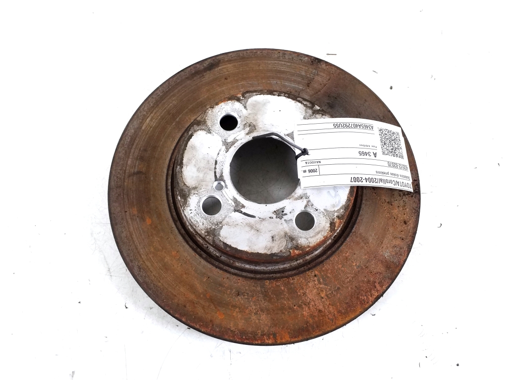 Disque de frein de rotor pour voiture Toyota Corolla 43512-02070