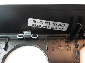 Volkswagen Passat B8 (2014–2023) Salongi konsooli muu osa 3G2863041 - 3