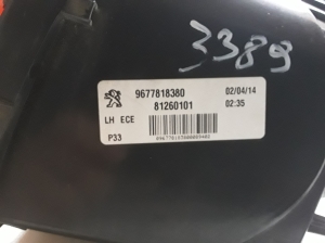 Peugeot 308 (2013–2021) Tagatuli tagaluugil 9677818380 - 2