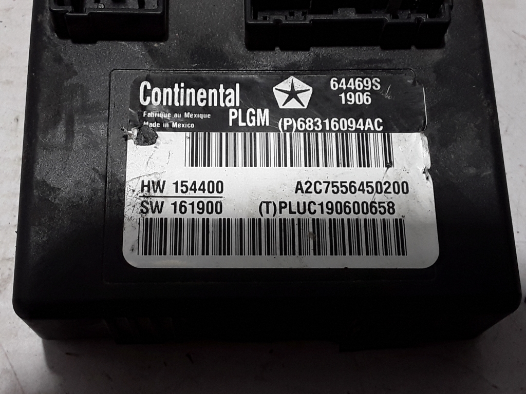 CHRYSLER Pacifica 2 generation (RU) (2016-2023) Other Control Units 68316094AC 22444599