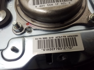 Kia Sportage (2010–2016) Stūres drošības spilvens 569003U101 - 2
