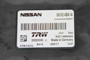 NISSAN X-Trail T32 (2013–2021) Module de commande du frein de stationnement électrique 360324BA1A - 3