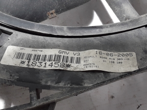 Opel Vivaro A (2001–2014) Jahutusventilaator ja selle osad 8200019383 - 2