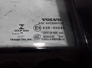VOLVO XC90 (2015–2024) Aizmugurējo sānu durvju trīsstūrveida stikls 31352993 - 3