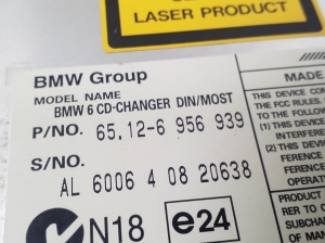 BMW 5 SERIES E61 (2004–2010) CD changer 6956939 - 5