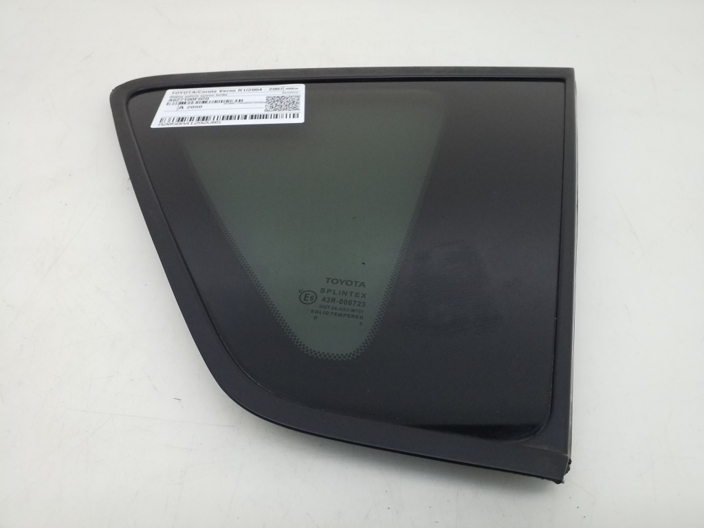 TOYOTA Corolla Verso 1 generation (2001-2009) Right side rear body window A627100F020 20979495