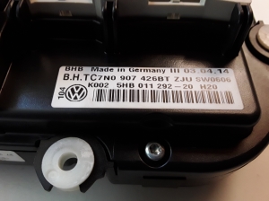 Volkswagen Touran II (2010–2015) Heater control panel 7N0907426BT - 3