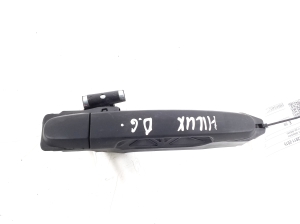 Rear side door exterior handle and its parts
