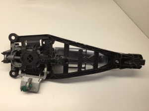 Opel Zafira B (2005–2014) Rear side door exterior handle and its parts - 2